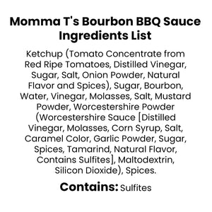 Bobby T's Momma T's Bourbon BBQ Sauce