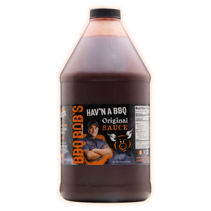 BBQ Bob's Original Hav'N a BBQ Sauce Half Gallon image 0